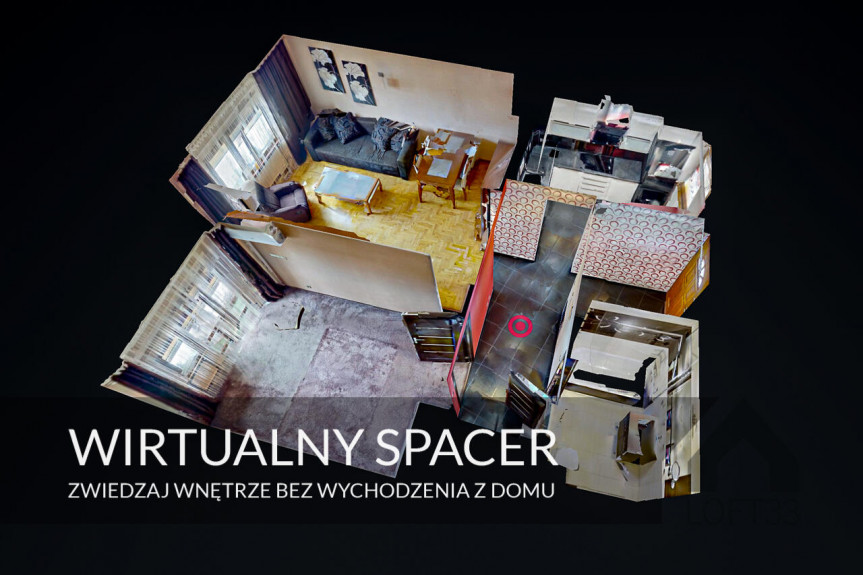 Jaworzno, Ławczana, Klimatyzowane i wyposażone mieszkanie dwupokojowe na Ławczanej Jaworznie do wynajęcia | Spacer 3D