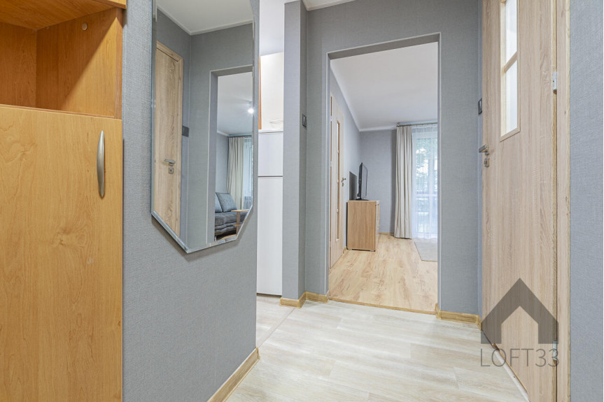 Jaworzno, Klonowa, Piękne i wyposażone mieszkanie dwupokojowe na osiedlu Stałym w Jaworznie do wynajęcia | Spacer 3D