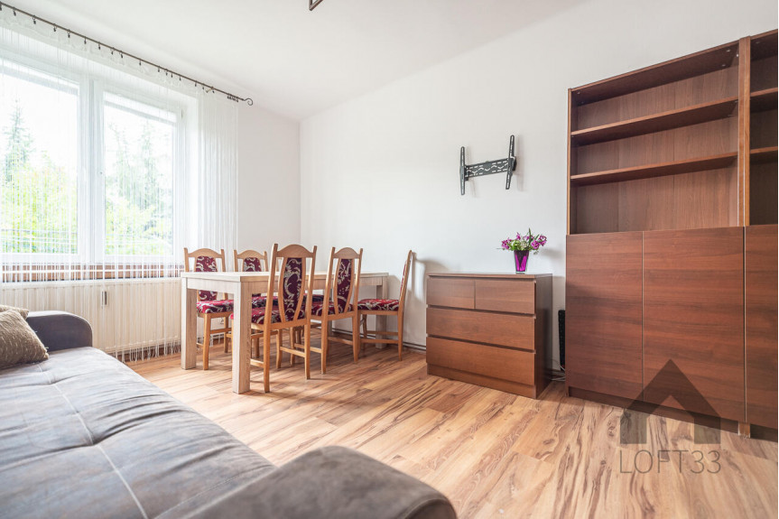chrzanowski, Libiąż, Jaworowa, Wyposażone dwupokojowe mieszkanie na Jaworowej w Libiążu do wynajęcia | Wirtualny Spacer